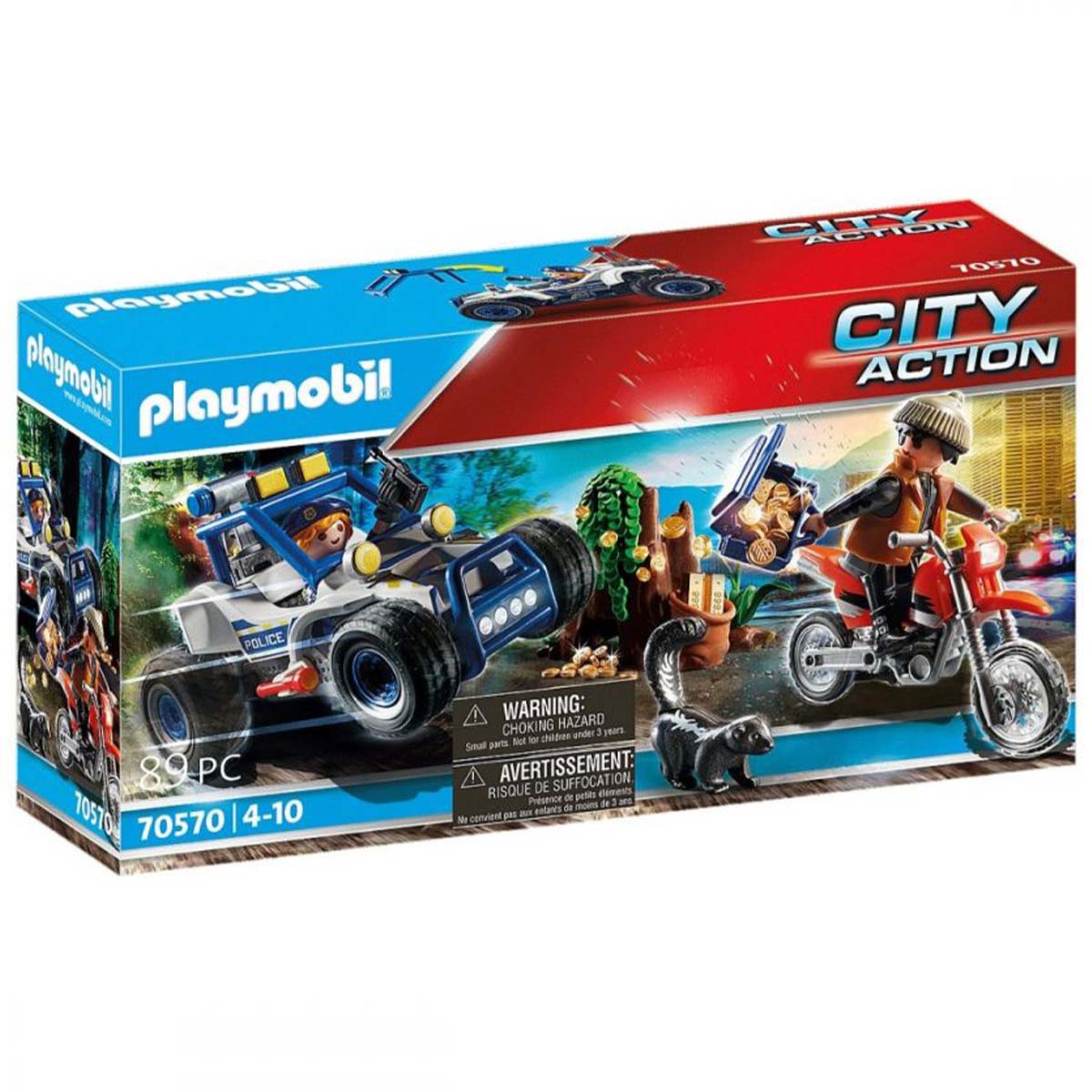 Playmobil City Action, Masina Off-road De Politie Si Hot 70570