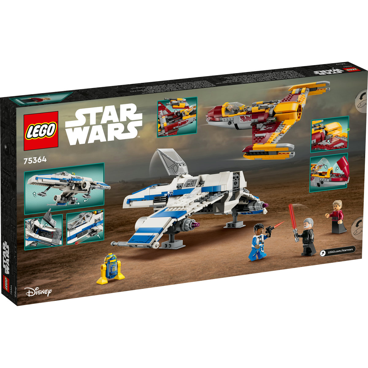 LEGO Star Wars: E-Wing al Noii Republici vs Starfighter-ul lui Shin Hati