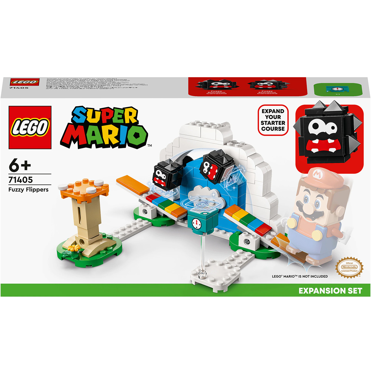 LEGO® Super Mario: Set de extindere – Fuzzy Flippers, 154 piese, 71405, Multicolor 154 imagine noua