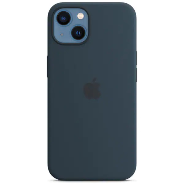 Husa Telefon Apple Pentru Apple Iphone 13, Silicone Case, Magsafe, Abyss Blue