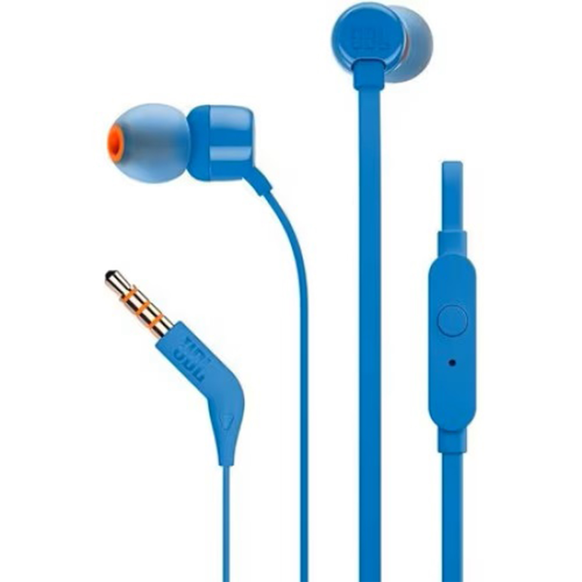 Casti In-Ear JBL T160 cu fir, Microfon, Jack 3.5 mm, Albastru 3.5 imagine noua