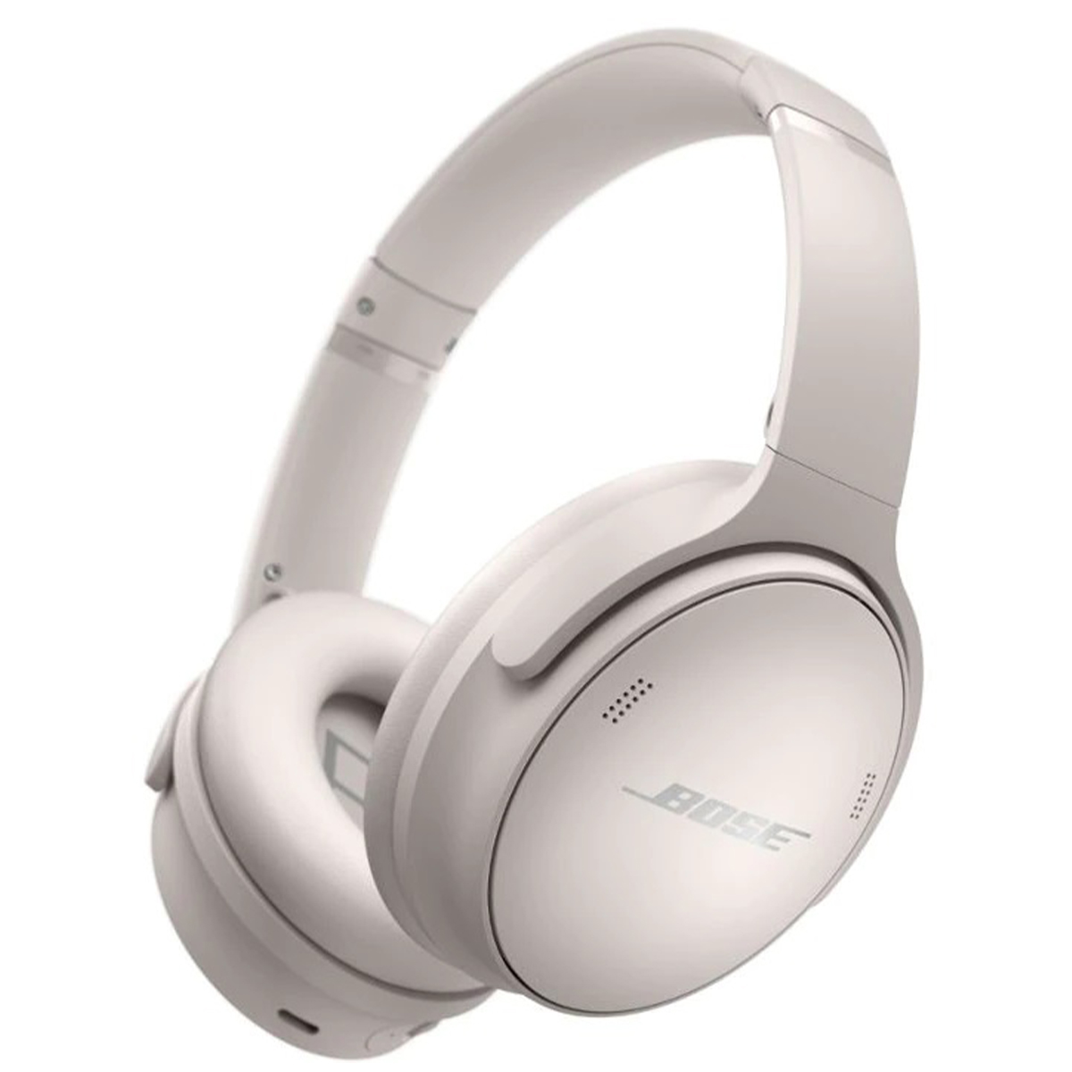 Resigilat - Casti Over The Ear, Bose, Quietcomfort 45, Bluetooth, Microfon, Noise Cancelling, Alb