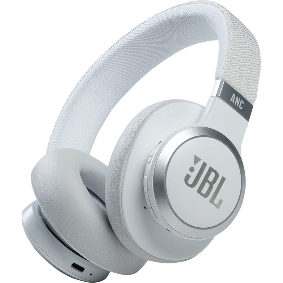 Casti Over The Ear Jbl Live 660nc, Noise Cancelling, Bluetooth, Asistent Vocal, Alb