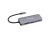 Hub multiport Verbatim USB-C, 9 port, HDMI, RJ45, 2xUSB-C, 3 xUSB-A 3.2 Gen 1&2, SD, microSD, Argintiu