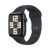 Smartwatch Apple Watch SE2 v2, GPS 44mm, Carcasa Aluminiu Neagra Midnight si Curea Sport Negru Midnight, S/M