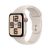Smartwatch Apple Watch SE2 v2, Cellular, 44mm, Carcasa Aluminiu Alba Starlight si Curea Sport Alb Starlight, S/M