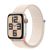 Smartwatch Apple Watch SE2 v2, Cellular, 44mm, Carcasa Aluminiu Alba Starlight si Curea Sport Alb Starlight