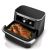 Friteuza cu aer cald Ninja Flex Drawer AF500EU, 2470 W, 10.4 L, doua zone de gatit, 7 programe, Negru