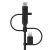 Cablu de date Belkin BOOST CHARGE Universal charging cable (Lightning/Micro-USB/USB-C la USB-A) Cable, PVC, 1m, Negru