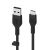 Cablu de date Belkin BOOST CHARGE Flex Silicone cable, USB-A la USB-C, 3m, Negru