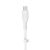 Cablu de date Belkin BOOST CHARGE Flex Silicone, USB-C la USB-C 2.0, 3m, Alb