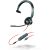 Casti On Ear Poly Blackwire 3315 Monaural Microsoft Teams Certified USB-C Headset +3.5mm Plug +USB-C/A Adapter