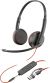 Casti Over the Ear Poly Blackwire 3225 Stereo USB-C Headset +3.5mm Plug +USB-C/A Adapter