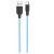 Cablu de date Type-C, Hoco, X21, Lungime cablu de 1m, Albastru