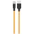 Cablu de date Type-C, Hoco, X21, Lungime cablu de 1m, Portocaliu