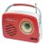 Radio Akai APR-11R, USB, SD card, Rosu