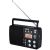 Radio portabil AKAI APR-200, ceas desteptator, AM/FM, Negru