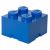 LEGO Cutii depozitare: Cutie depozitare LEGO 2x2 albastru inchis