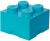 LEGO Cutii depozitare: Cutie depozitare LEGO 4 turcoaz