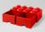 LEGO Cutii depozitare: Cutie depozitare LEGO 2x4 cu sertare, rosu