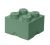LEGO Cutii depozitare: Cutie depozitare LEGO 2X2, verde nisip