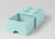 LEGO Cutii depozitare: Cutie depozitare LEGO 2x2 cu sertar, aqua