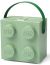 LEGO Recipiente alimentare: Cutie pentru sandwich 2x2 verde