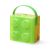 LEGO Recipiente alimentare: Cutie LEGO 2x2 - verde transparent