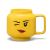 LEGO Recipiente alimentare: Cana mare LEGO din ceramica, Fata care face cu ochiul