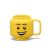 LEGO Recipiente alimentare: Cana mica LEGO din ceramica, Cap de baiat fericit