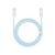 Cablu Baseus Dynamic Series, USB-C la USB-C, 100W, Fast Charging, 2m, Alb