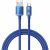 Cablu Baseus Crystal Shine, Fast Charge, USB la USB-C, 100W, 1.2m, Albastru
