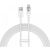 Cablu Baseus Explorer, USB la USB-C, 100W, 6A, Quick Charge, 2m, Alb