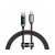 Cablu Baseus Display, USB-C la USB-C, 100W, Fast Charging, 1m, Negru