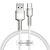 Cablu Baseus Cafule Series Metal USB la USB-C, 66W, 2m, Negru