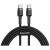 Cablu de date Baseus Cafule PD 2.0 60W, USB-C la USB-C, 1 metru, 20V, 3A, Negru
