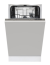 Masina de spalat vase Incorporabila Tesla Wdi461M, clasa E, 9 Set, 45 Cm, 4 Programe, Alb