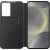Husa telefon Samsung pentru Galaxy S24 Plus, Smart View Wallet Case, Negru