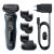 Aparat de ras electric Braun Series 5 51-B1500s Wet&Dry, AutoSense, Easy Clean, Easy Click, 3 elemente de taiere, accesorii pentru barba, Albastru/Negru