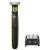  Aparat hibrid de barbierit si tuns barba Philips OneBlade QP2721/20, Acumulator, Pieptene reglabil 5 in 1, Autonomie 45 minute, Negru/Verde