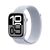 Apple Watch Series 10 GPS, 42mm Silver Aluminium Case, Blue Cloud Sport Loop