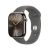 Apple Watch Series 10 GPS + Cellular, 46mm Natural Titanium Case, Stone Grey Sport Band - S/M