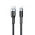 Cablu de date Remax, Sury 2 Series, Nylon, USB-C la Lightning, 18 W, 1 m, RC-009, Negru