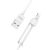 Cablu de date Lightning, Hoco, X31, Suport telefon, Alb