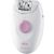 Epilator Braun Silk-Ä‚Â©pil 1 1-370, 20 pensete, 1 viteza, accesoriu pentru axila, Alb/Roz