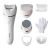 Epilator umed si uscat Philips Seria 8000 BRE730/10, 7 accesorii, 32 pensete, utilizare fara fir, 2 setari viteza, opti-light, discuri ceramice, Argintiu