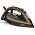Fier de calcat TEFAL Turbo Anti-Calc FV5696E1, 3000W, 270g/min, 270ml, talpa Durilium AirGlide, Negru-Auriu