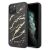 Husa de protectie telefon Guess pentru Iphone 11 Pro, Model Glitter Marble, Plastic TPU, GUHCN58MGGBK, Negru-Auriu