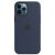 Husa telefon Apple pentru iPhone 12 Pro Max, MagSafe, Silicon, Deep Navy