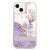 Husa de protectie telefon Guess pentru Apple iPhone 13 mini, Liquid Glitter Flower Case, Violet